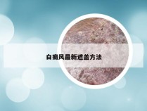 白癜风最新遮盖方法