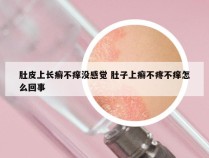 肚皮上长癣不痒没感觉 肚子上癣不疼不痒怎么回事