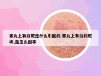 睾丸上有白斑是什么引起的 睾丸上有白的斑块,是怎么回事
