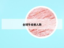 全球牛皮癣人数