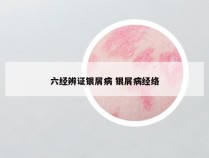 六经辨证银屑病 银屑病经络
