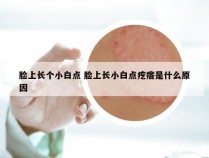脸上长个小白点 脸上长小白点疙瘩是什么原因